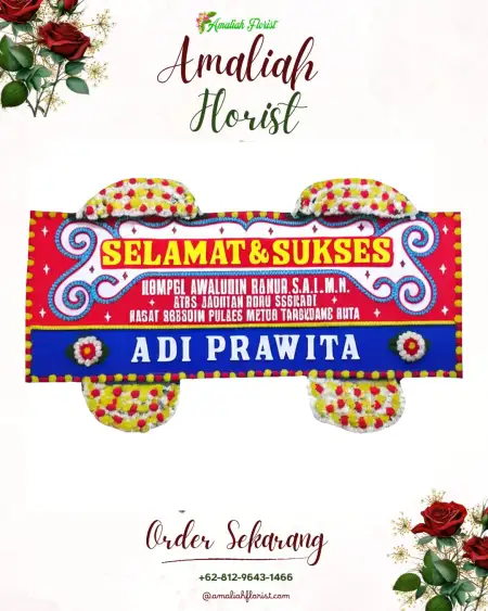 Papan Bunga Ucapan Selamat Passue Bawah