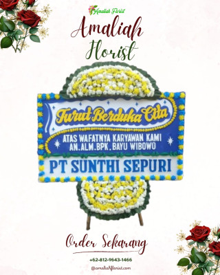 Papan Bunga Duka di Passue Bawah